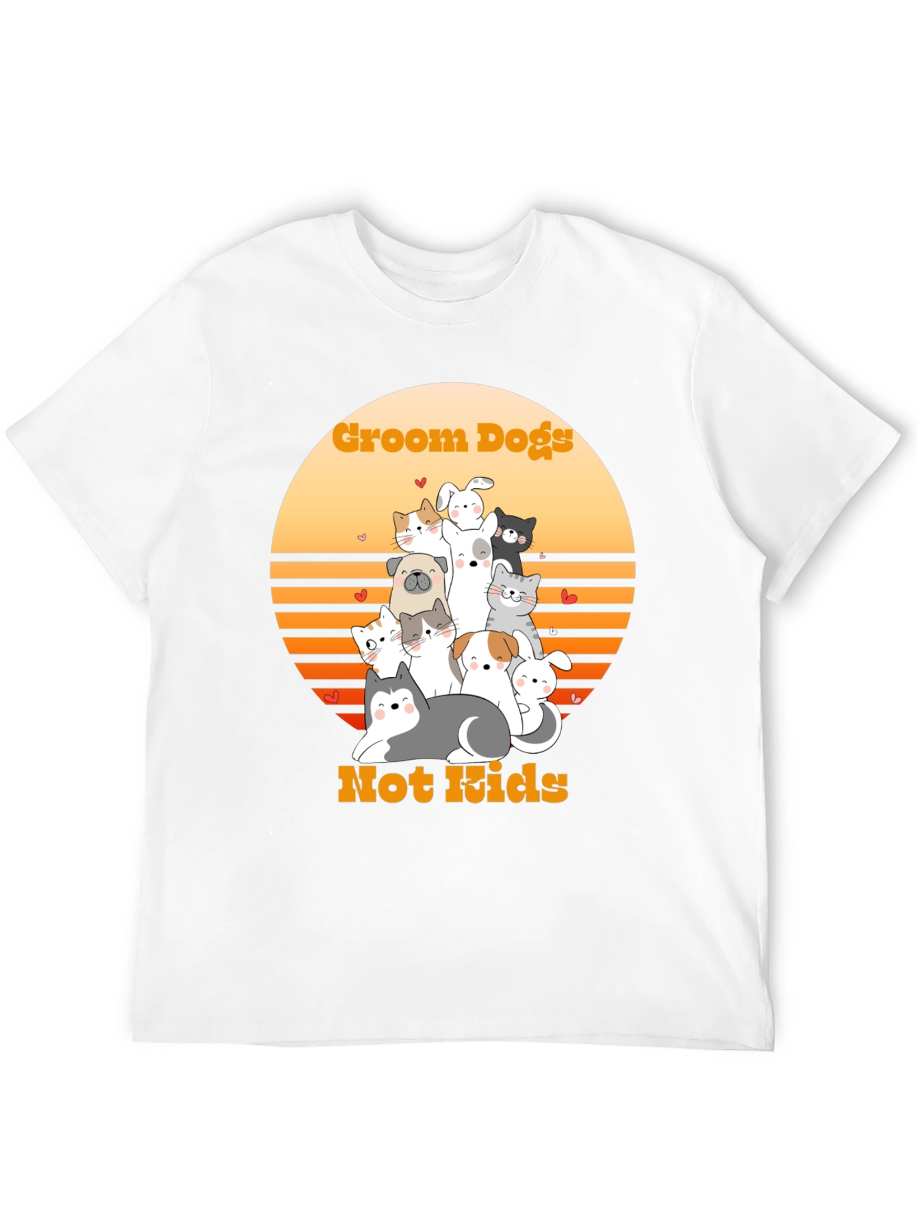 Groom Dogs Not Kids T-Shirt