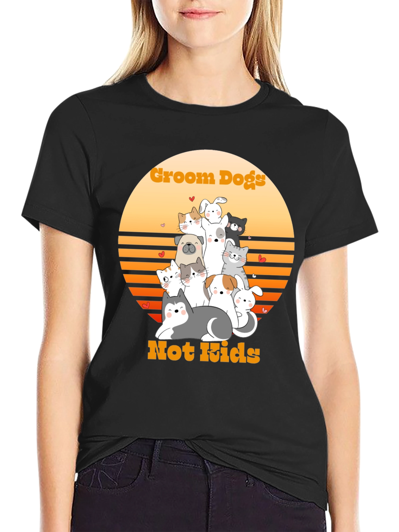Groom Dogs Not Kids T-Shirt