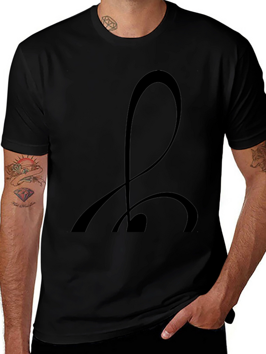 Abstract Design Black T-Shirt
