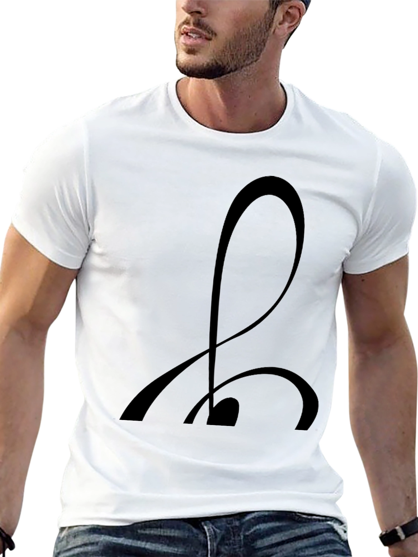 Abstract Design Black T-Shirt