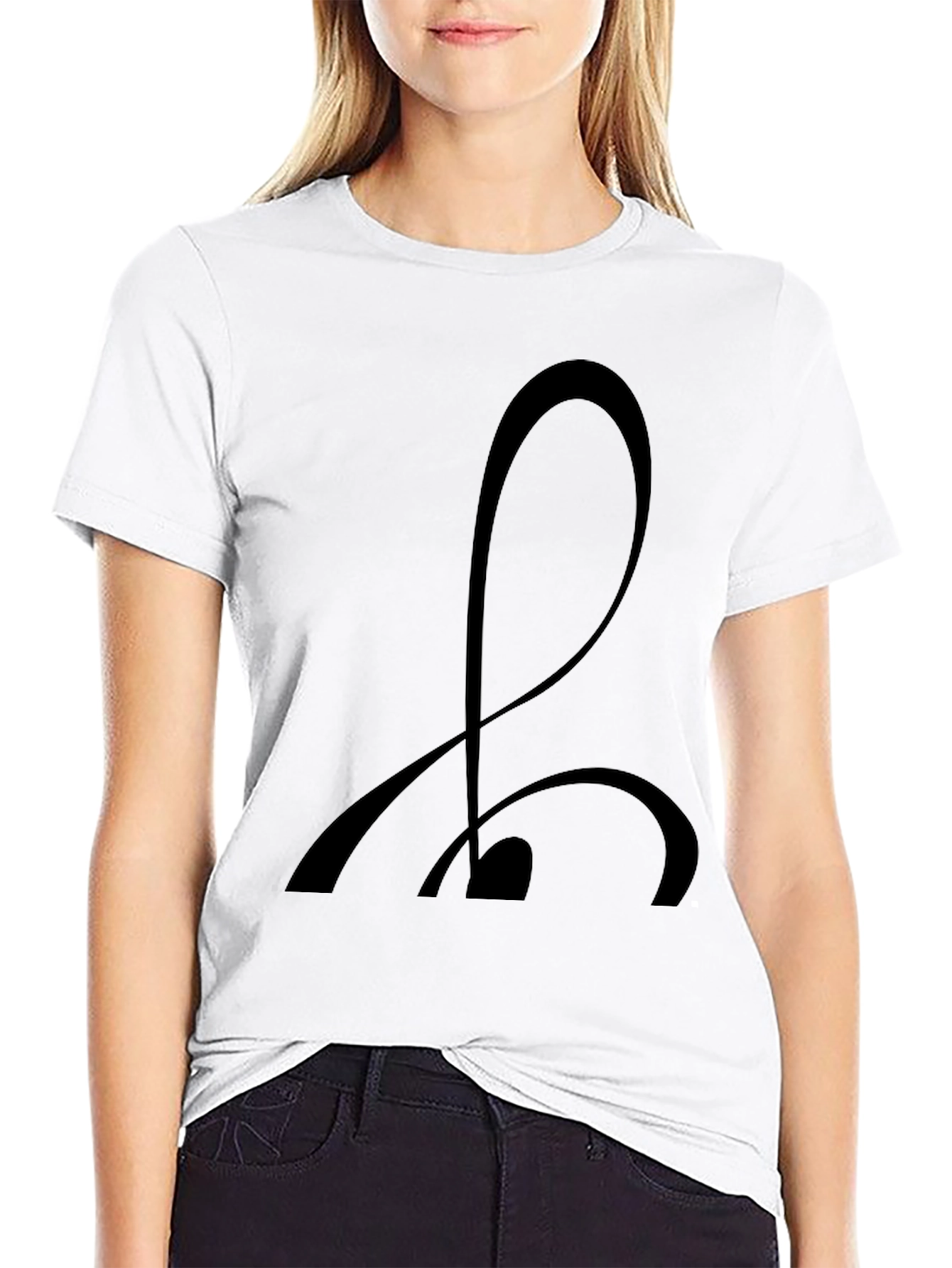 Abstract Design Black T-Shirt