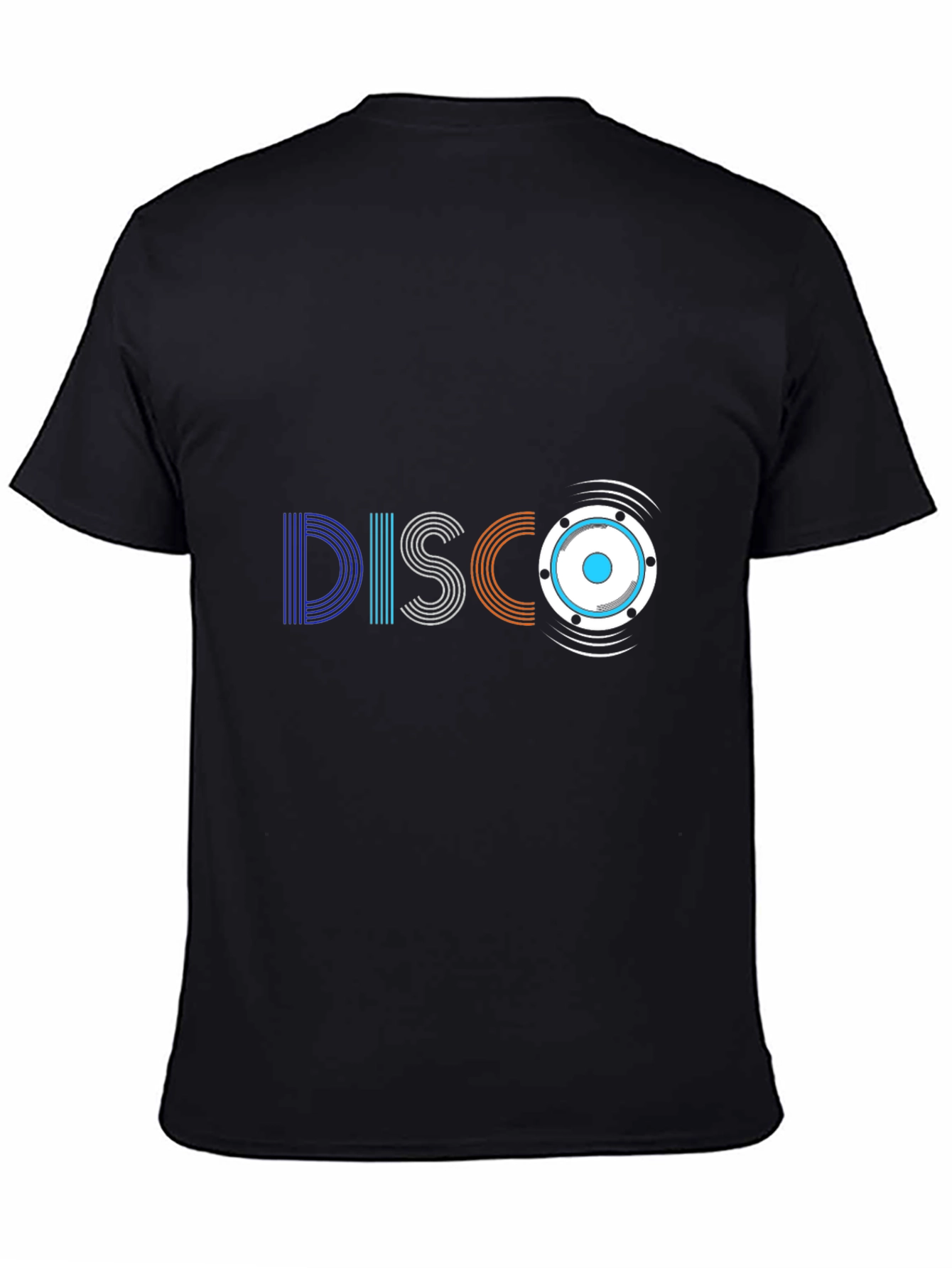 Disco Graphic T-Shirt - Retro Style Black Tee