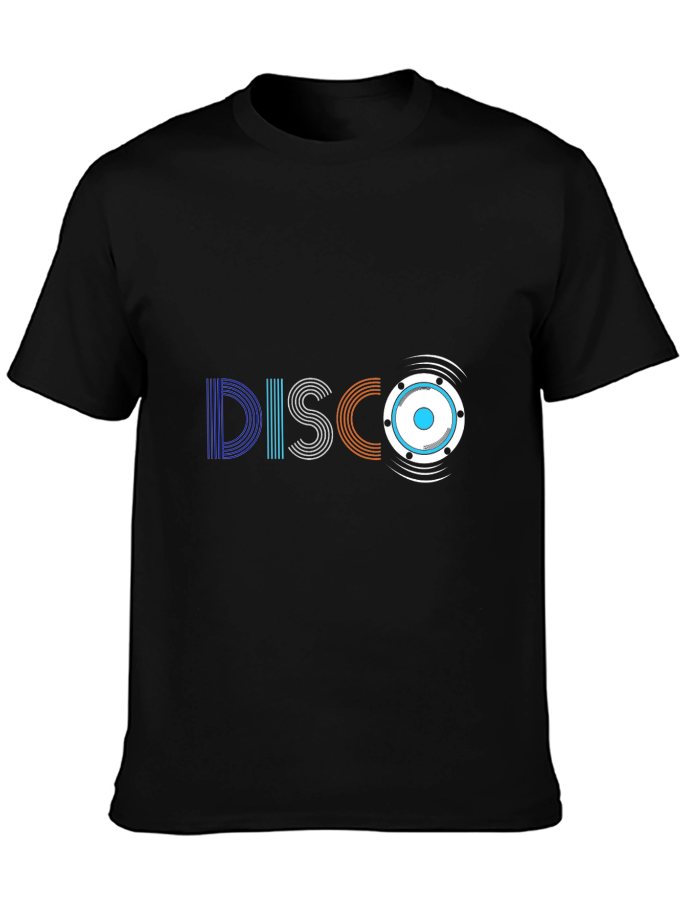 Disco Graphic T-Shirt - Retro Style Black Tee