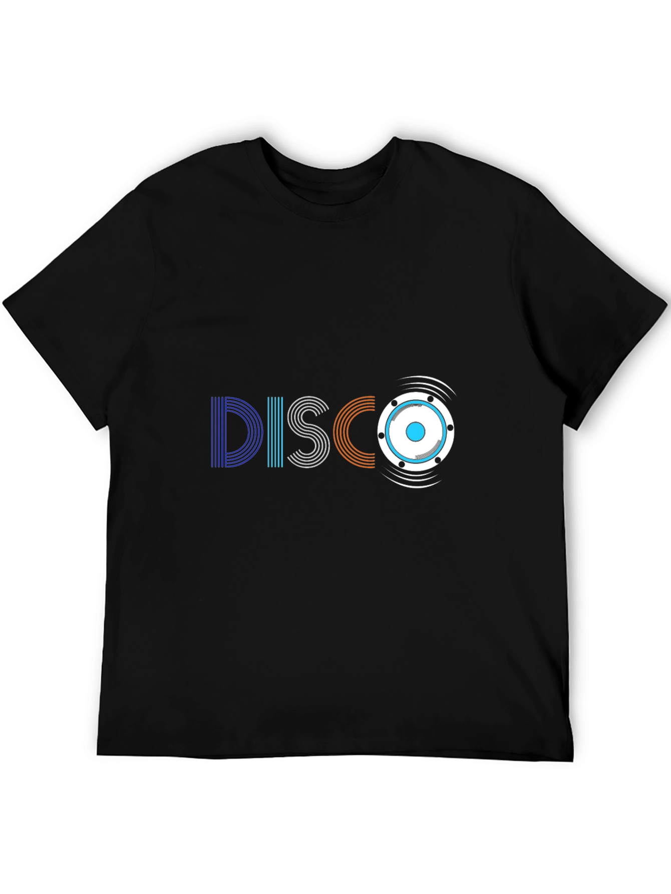 Disco Graphic T-Shirt - Retro Style Black Tee