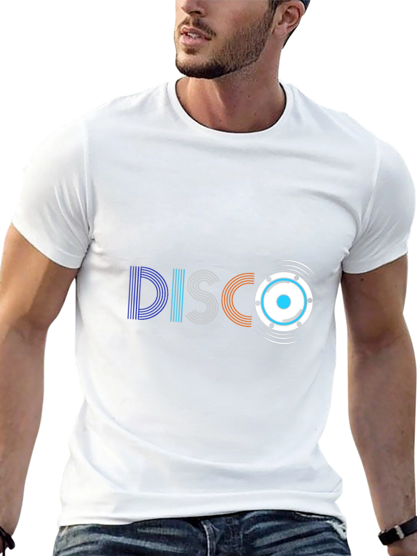 Disco Graphic T-Shirt - Retro Style Black Tee