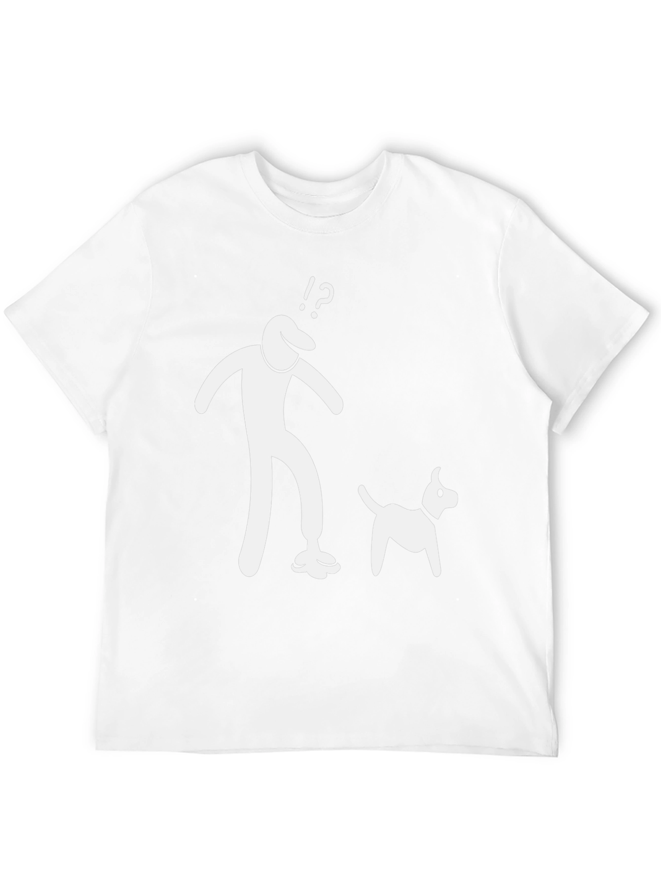 Mens Black T-Shirt with Funny Graphic Print