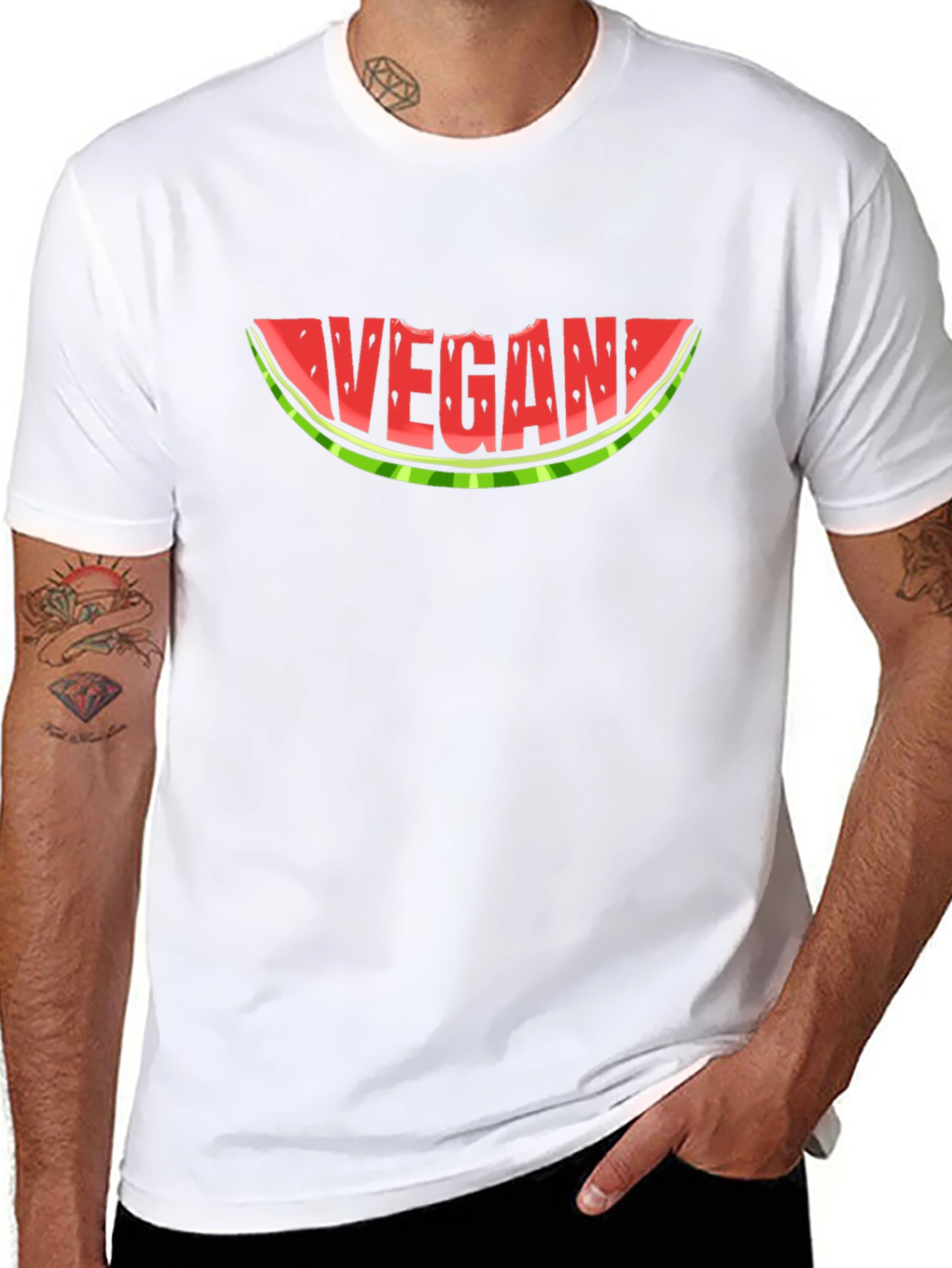 Vegan Watermelon Graphic T-Shirt