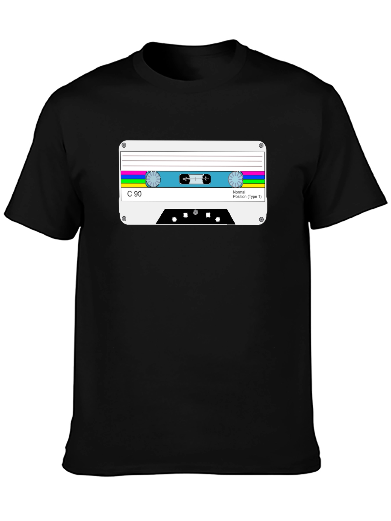 Retro Cassette Tape Graphic Tee - Classic Style