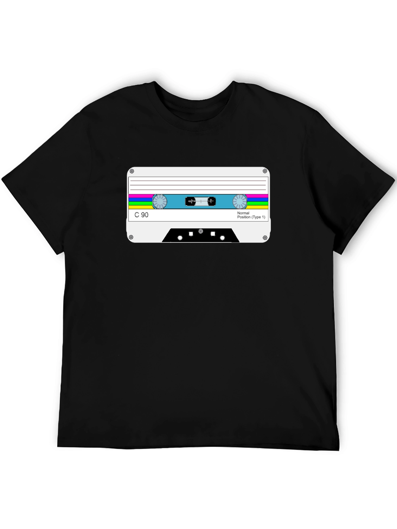 Retro Cassette Tape Graphic Tee - Classic Style
