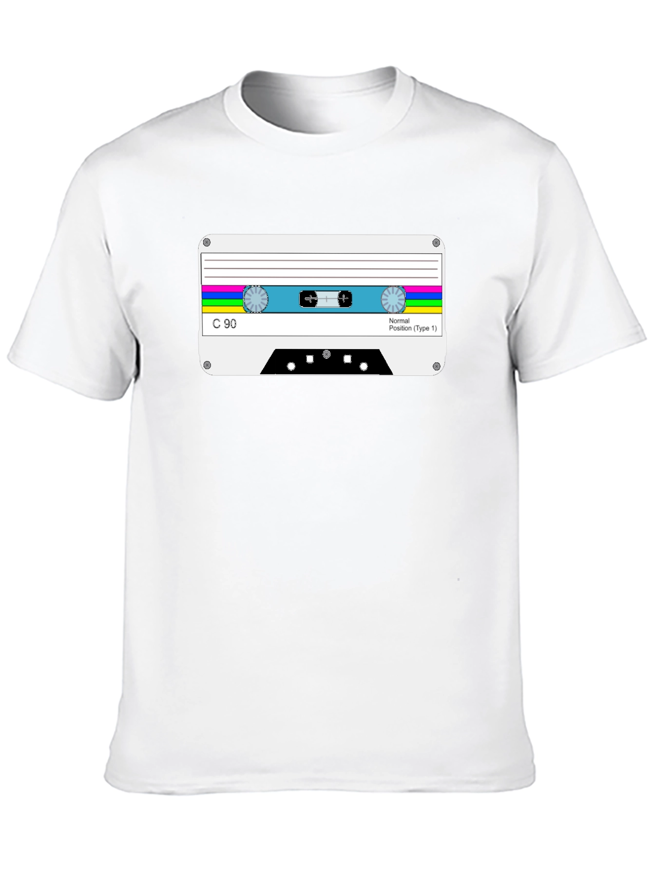 Retro Cassette Tape Graphic Tee - Classic Style
