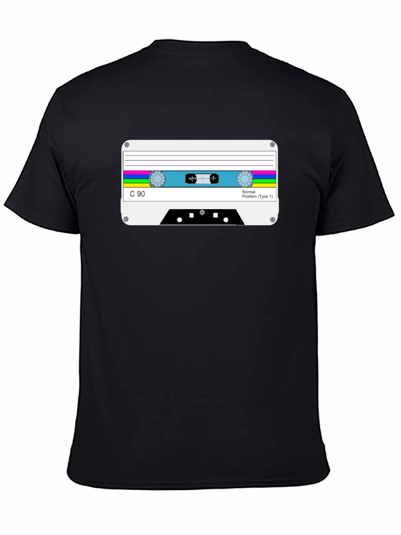 Retro Cassette Tape Graphic Tee - Classic Style