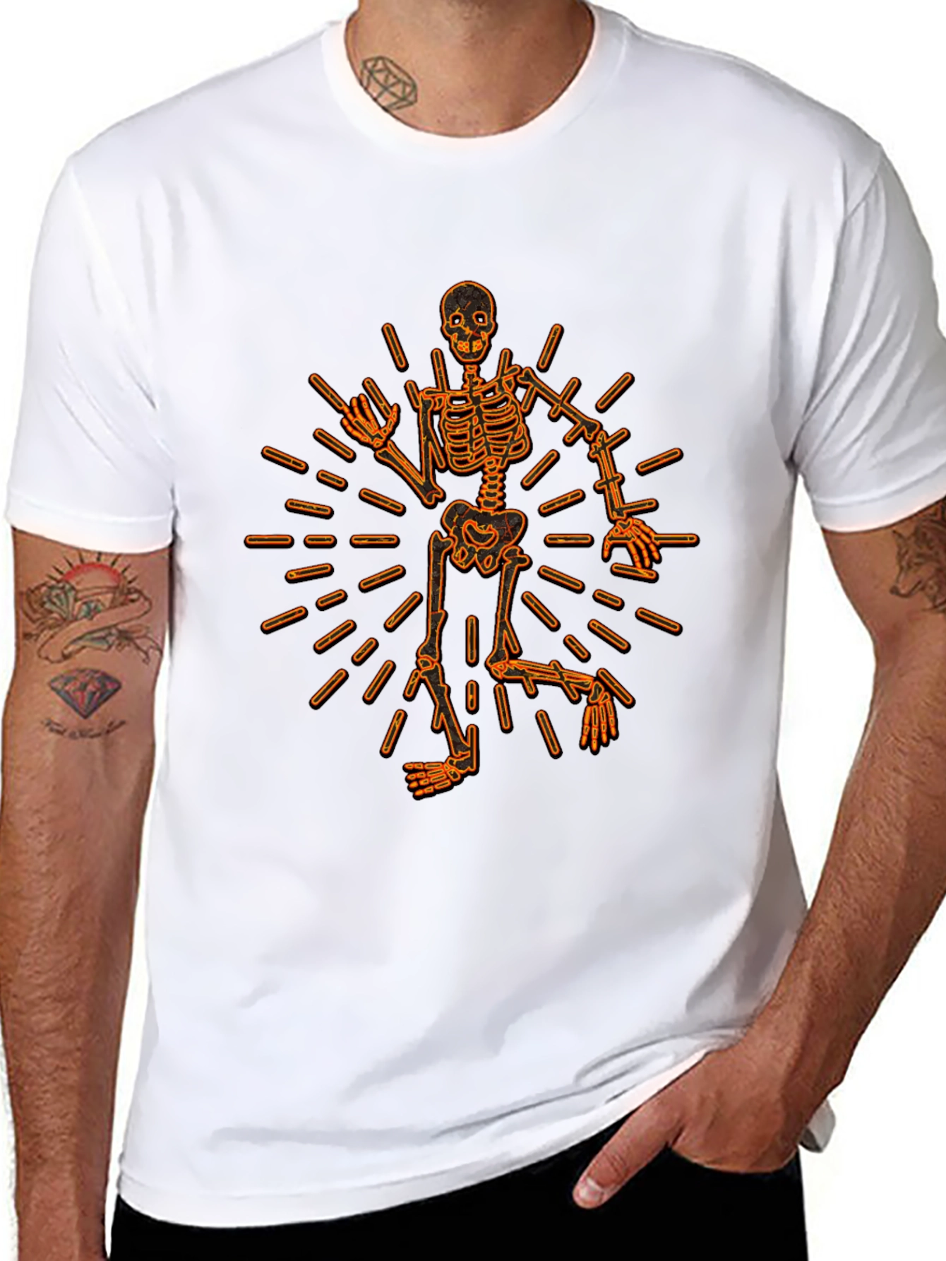 Skeleton Graphic Tee - Rock On!