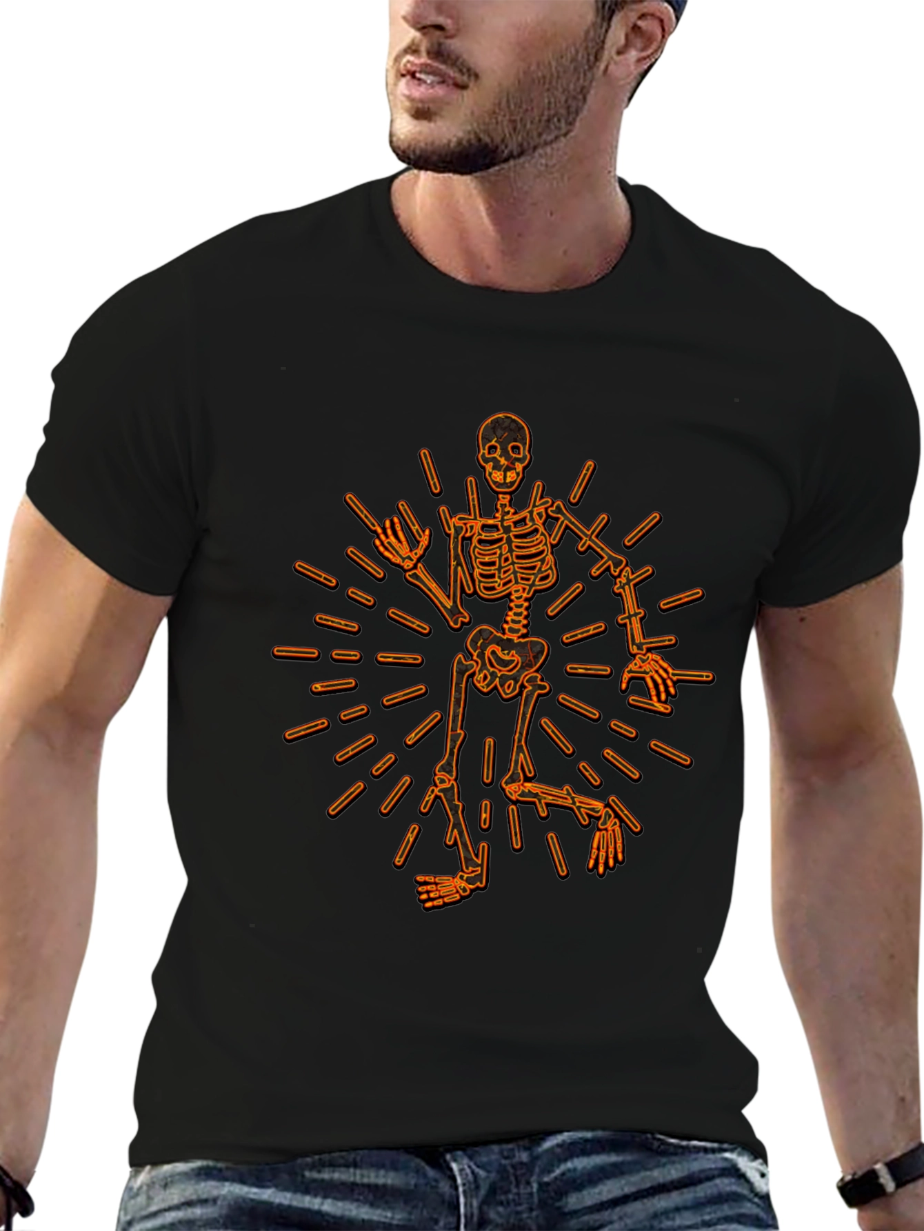 Skeleton Graphic Tee - Rock On!