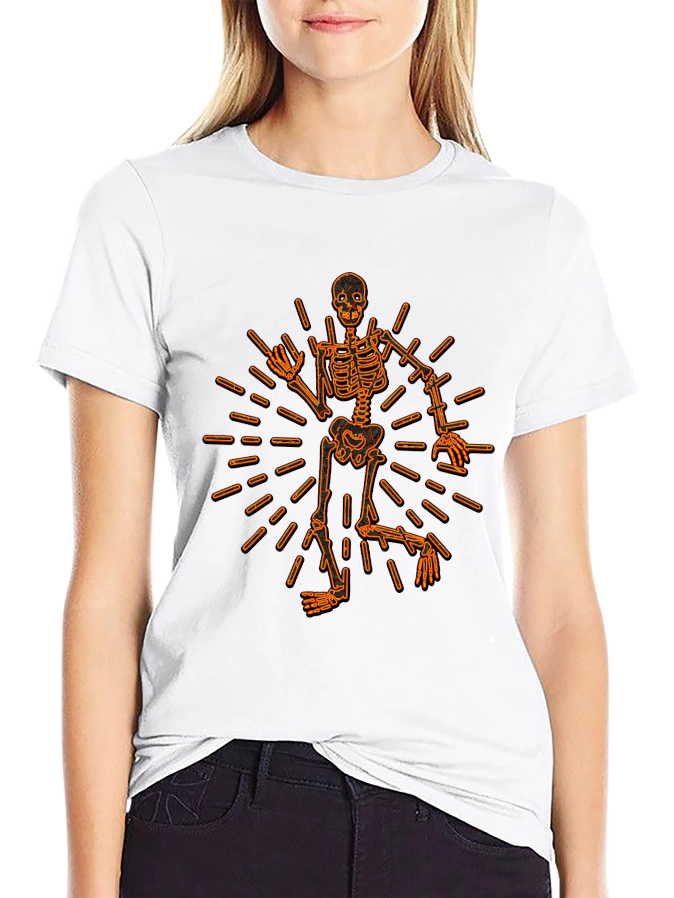 Skeleton Graphic Tee - Rock On!