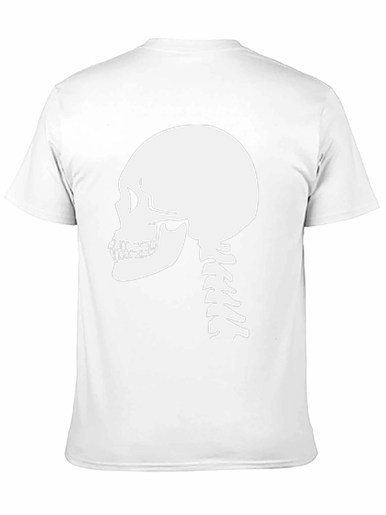 Skull and Spine Graphic Tee - Mens Black T-Shirt