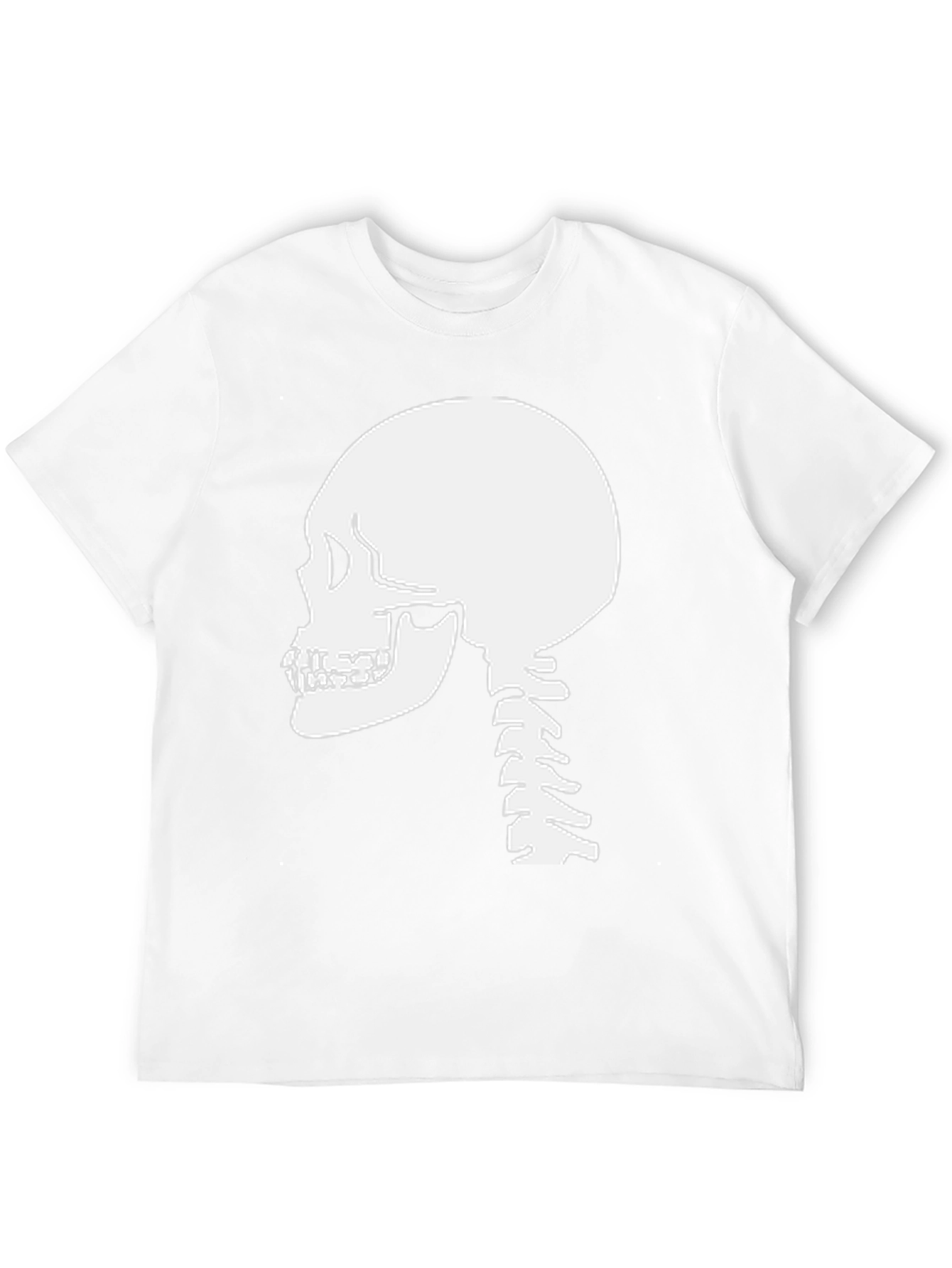 Skull and Spine Graphic Tee - Mens Black T-Shirt