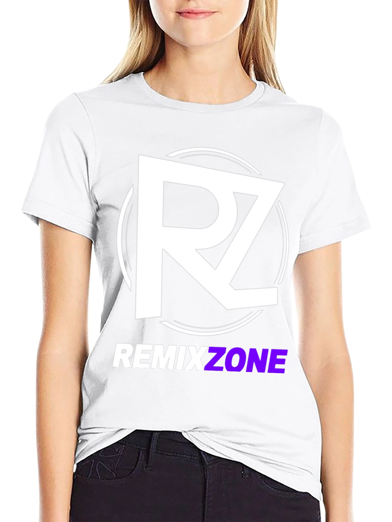 Remixzone Black T-Shirt with Logo