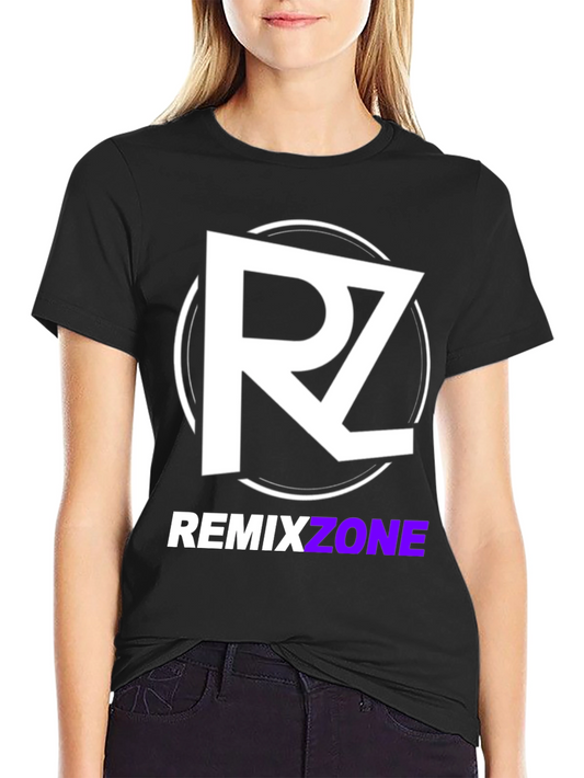 Remixzone Black T-Shirt with Logo