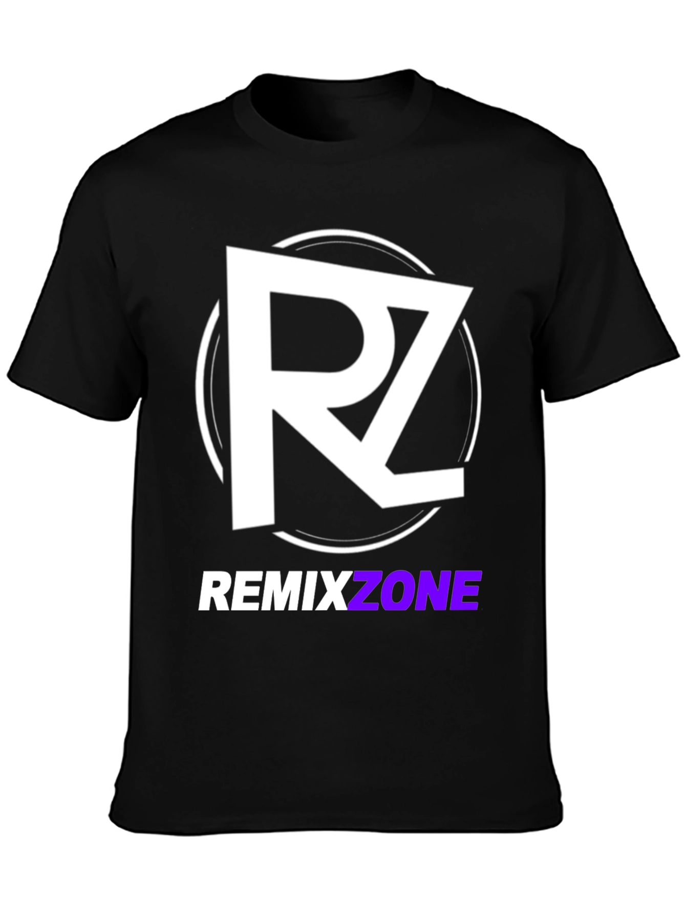 Remixzone Black T-Shirt with Logo