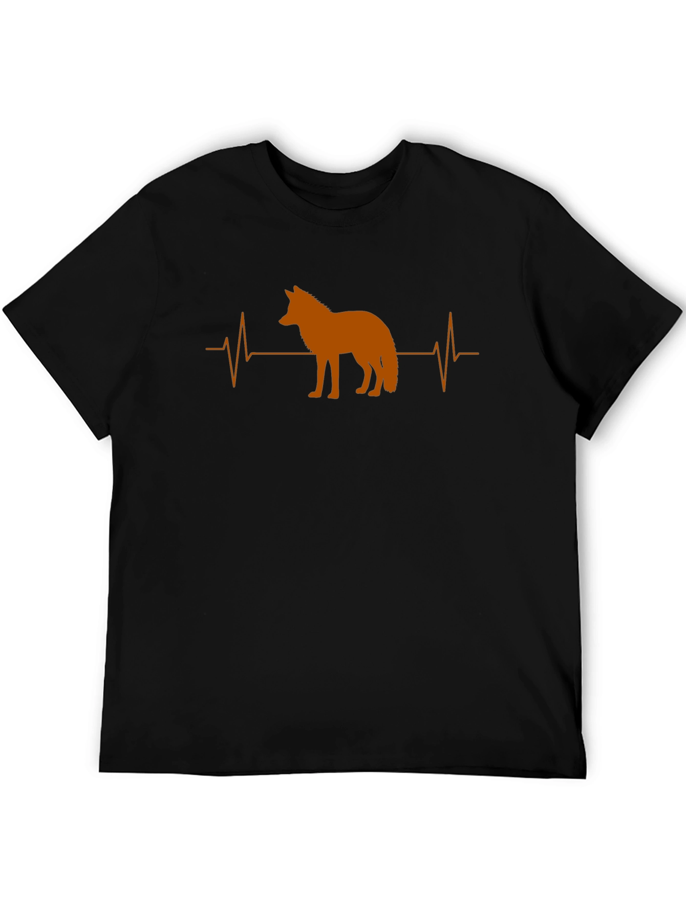 Coyote Heartbeat Graphic Tee - Mens Black T-Shirt