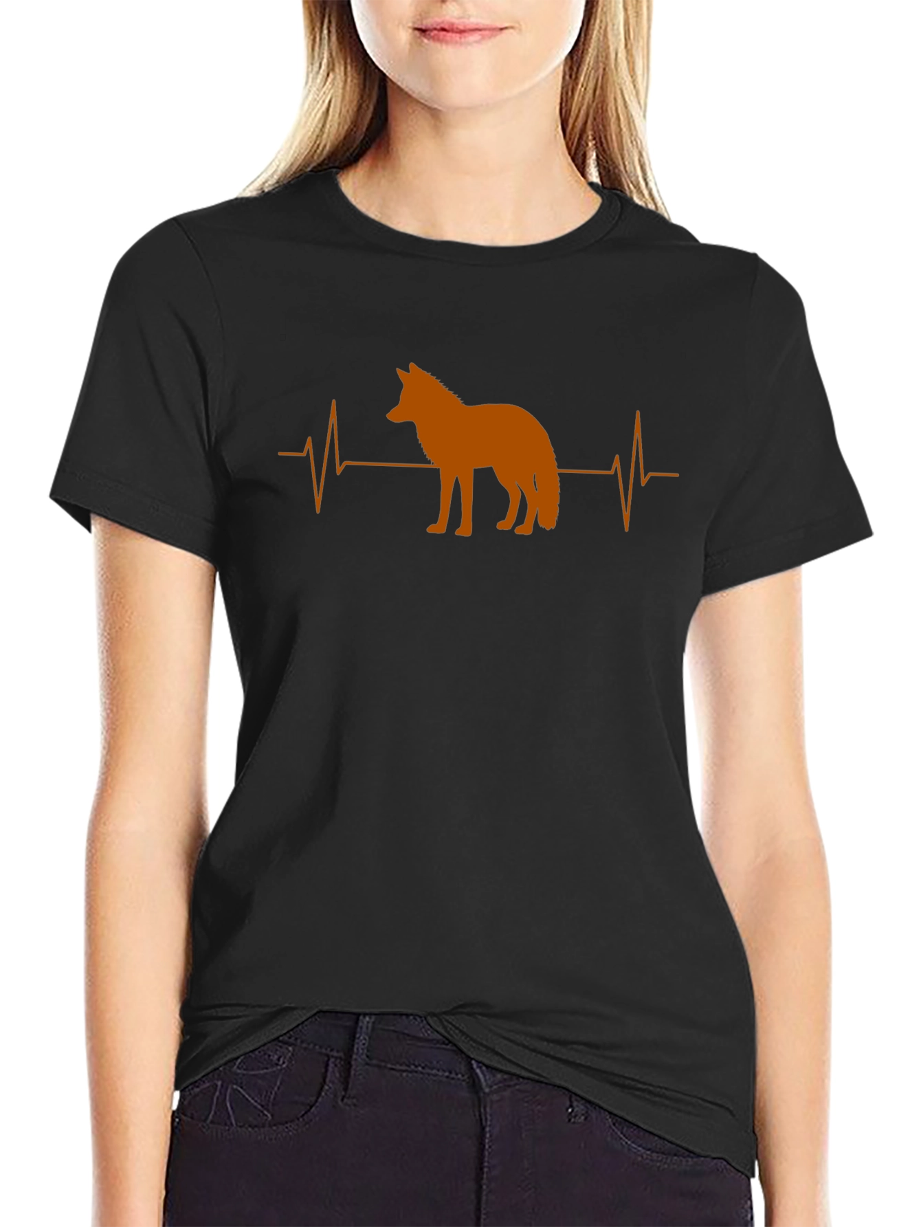 Coyote Heartbeat Graphic Tee - Mens Black T-Shirt