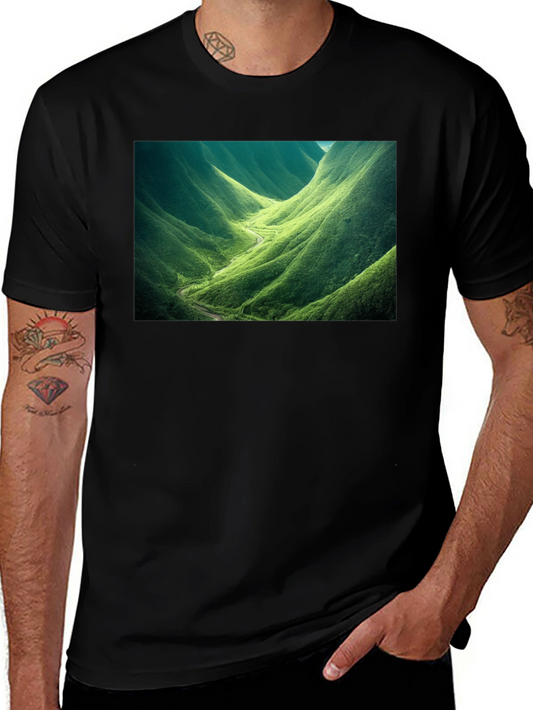 Nature Valley Graphic Tee - Black Cotton Comfort