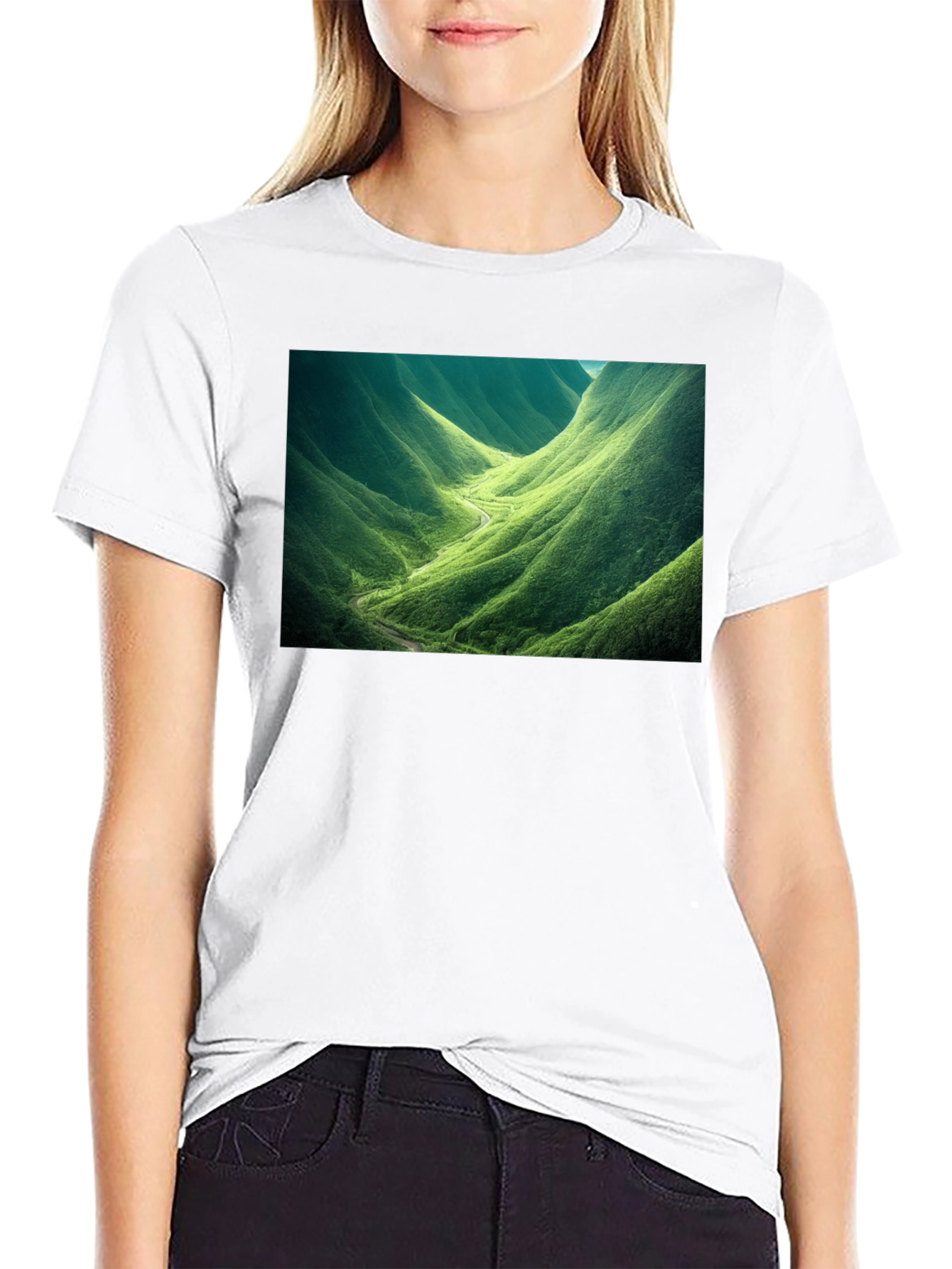 Nature Valley Graphic Tee - Black Cotton Comfort