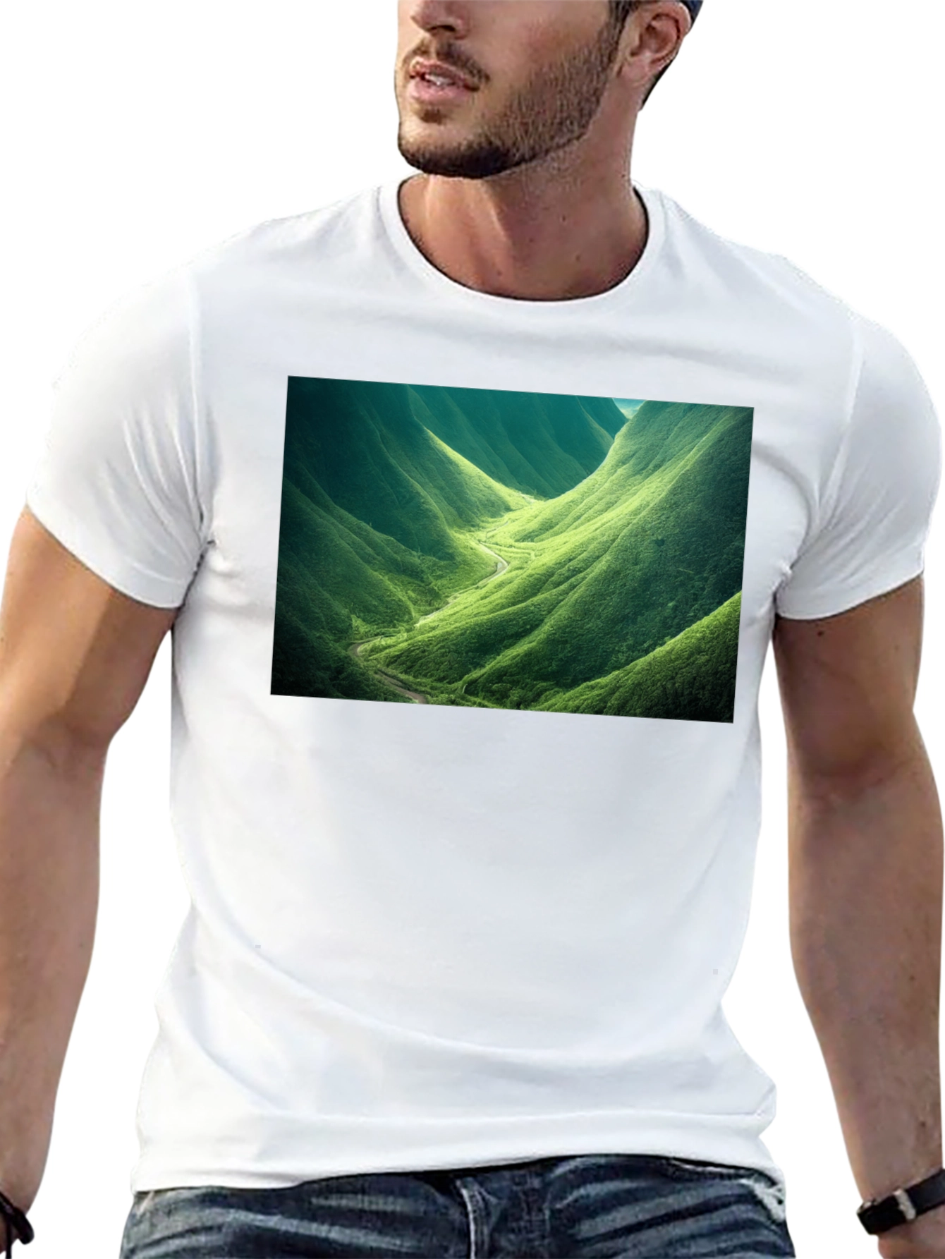 Nature Valley Graphic Tee - Black Cotton Comfort