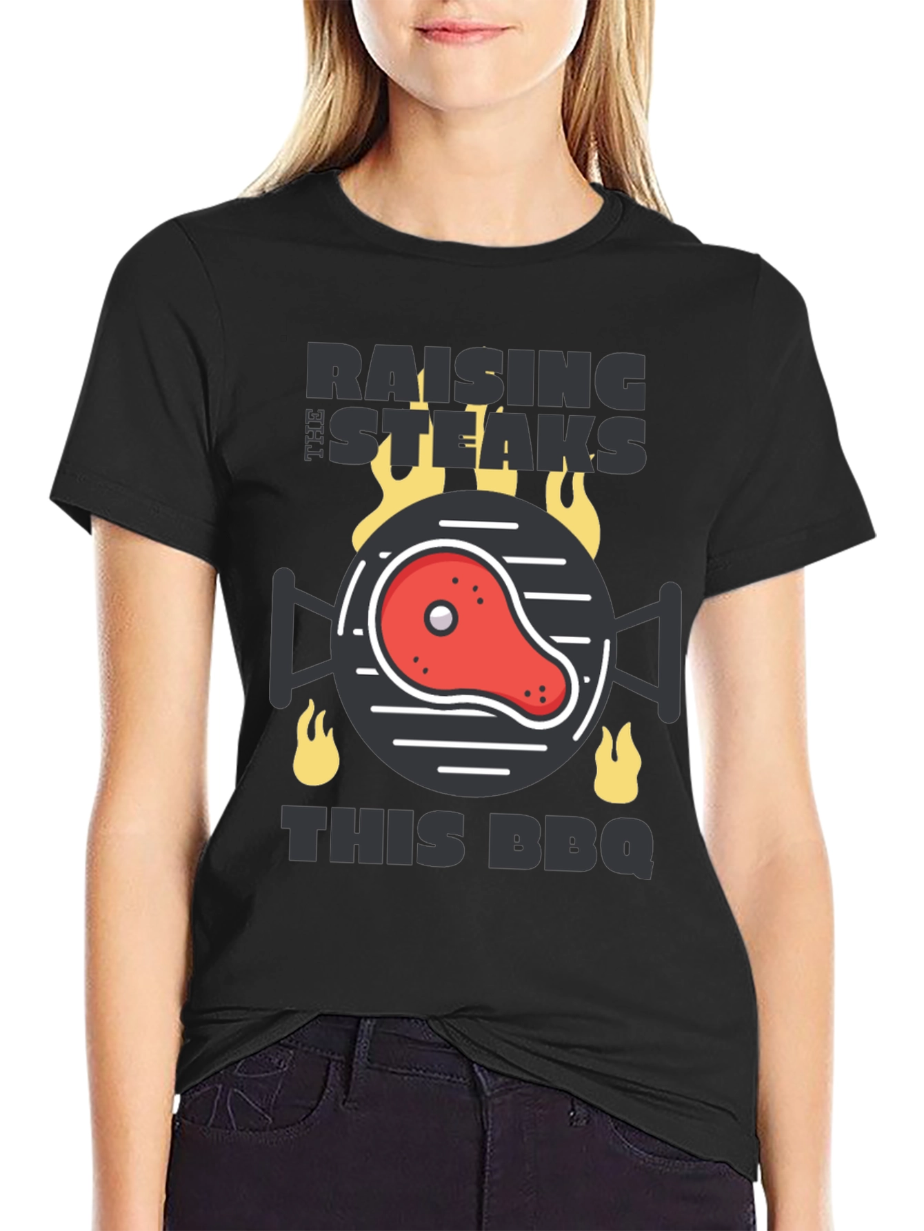 Raising The Steaks BBQ Graphic Tee