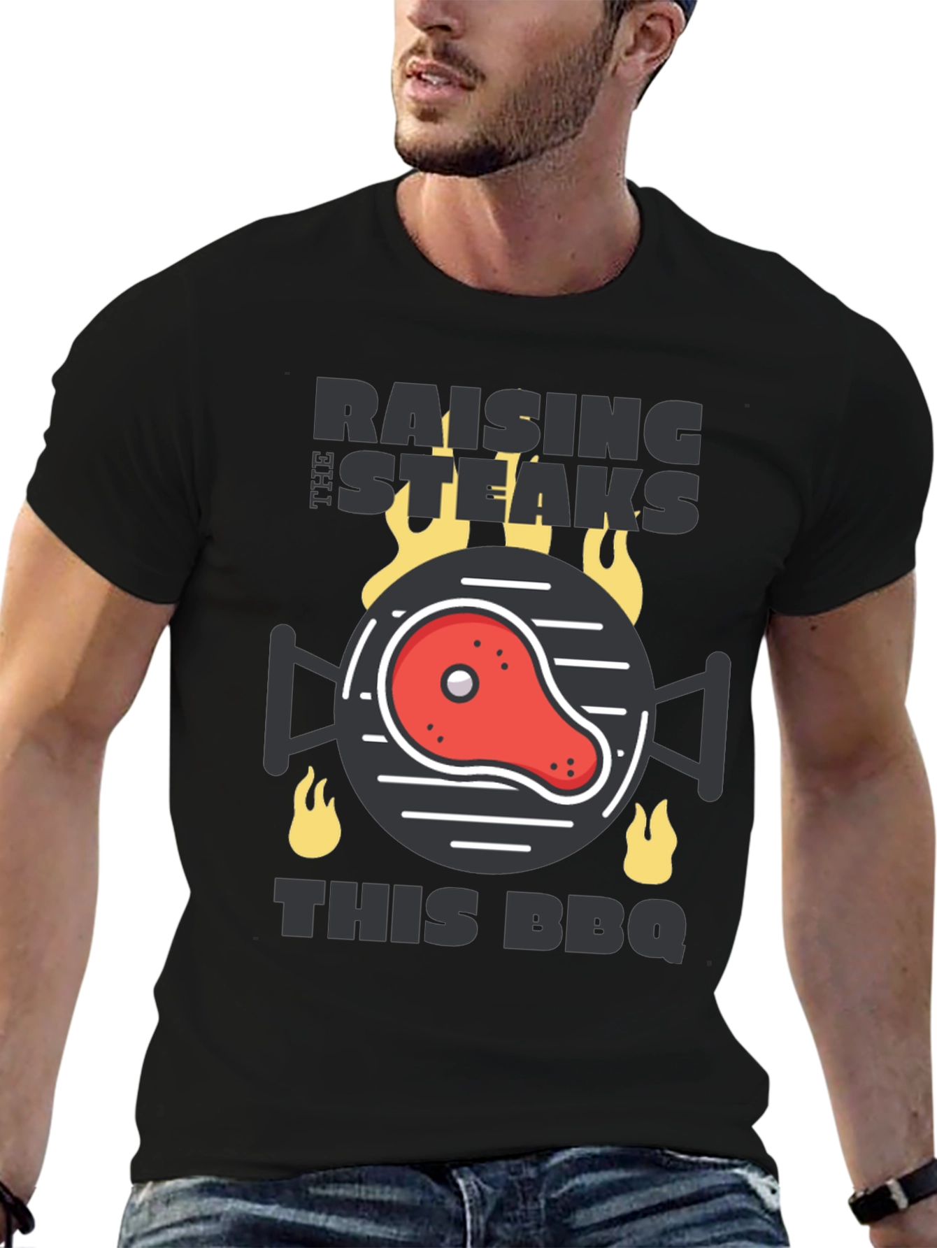 Raising The Steaks BBQ Graphic Tee