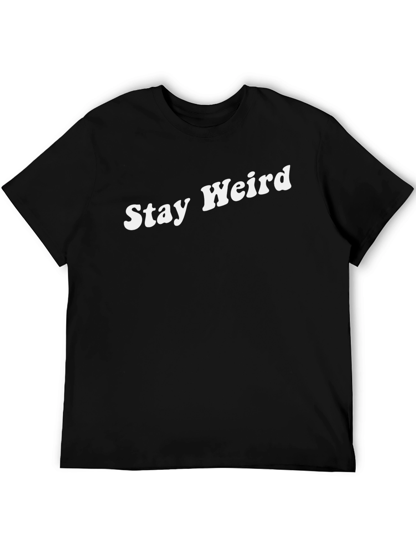 Stay Weird Black Graphic Tee