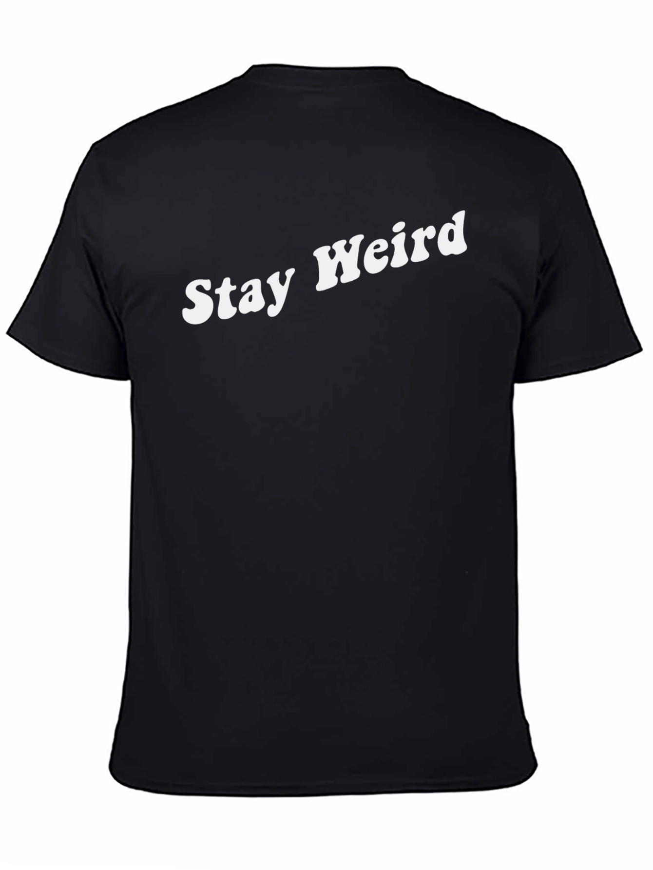 Stay Weird Black Graphic Tee