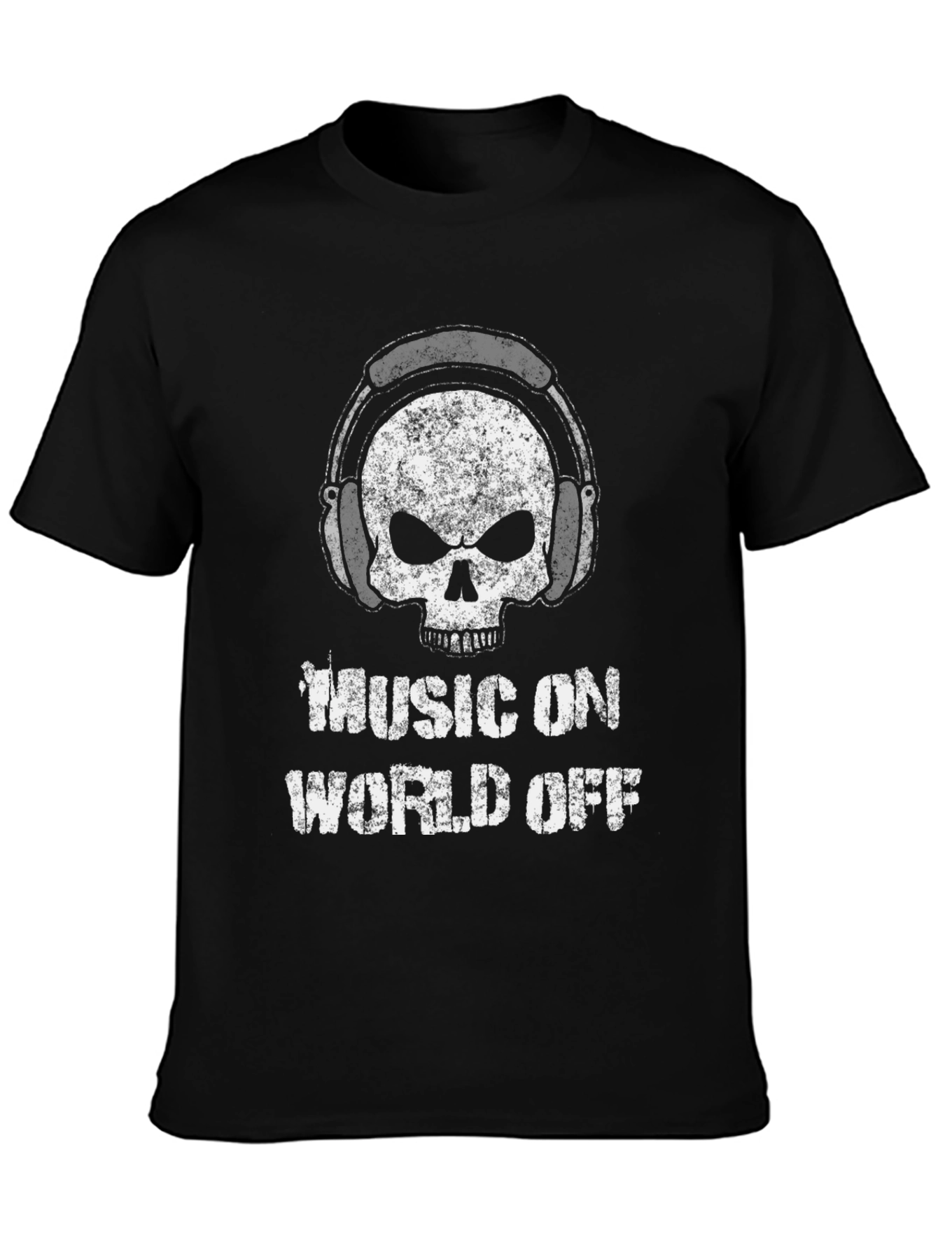 Music On World Off Graphic Tee