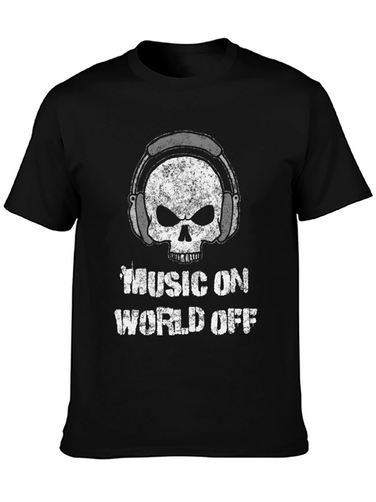 Music On World Off Graphic Tee