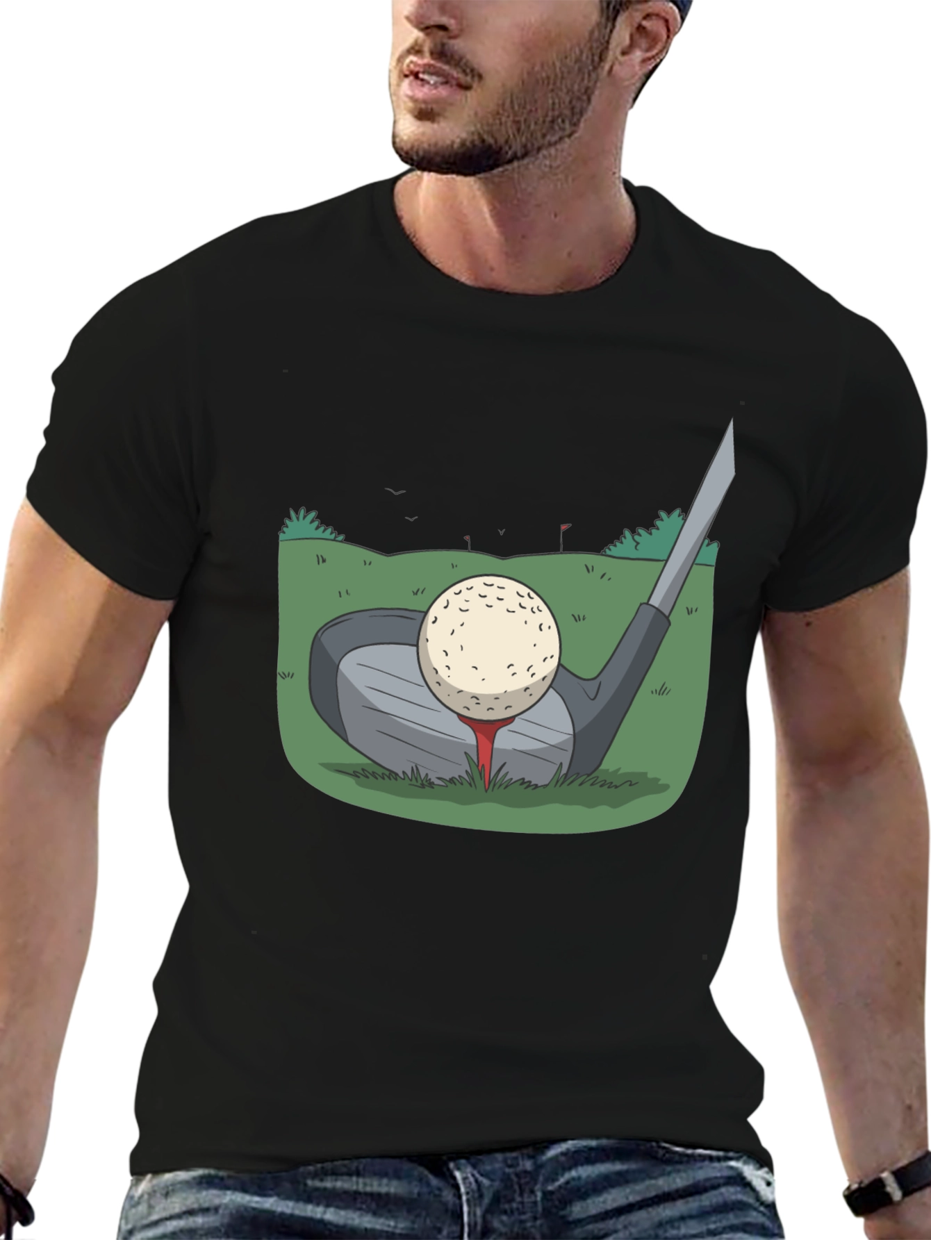 Golf Club & Ball Graphic Tee