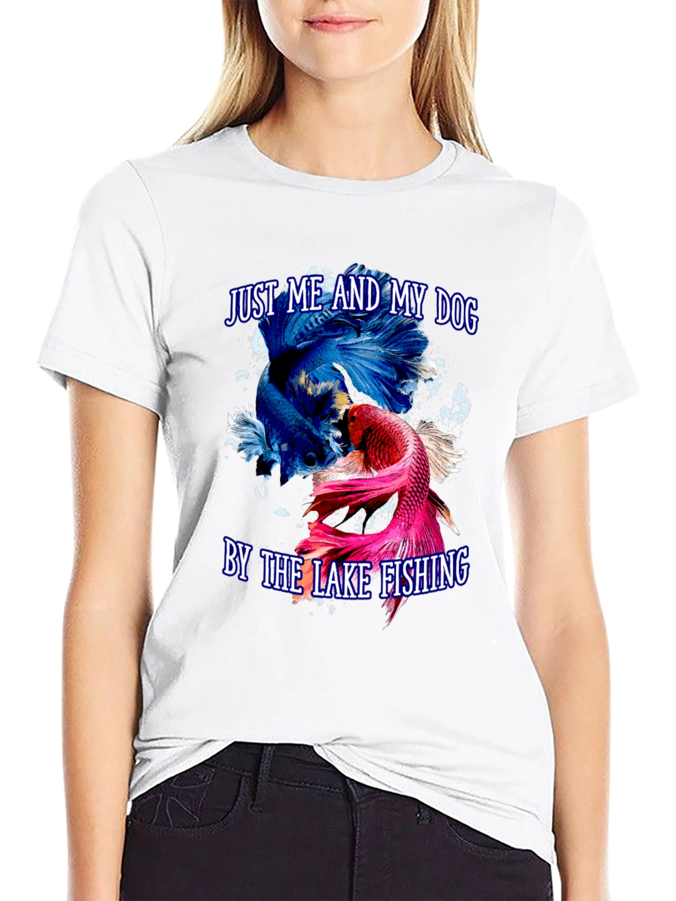 Just Me and My Dog Betta Fish T-Shirt