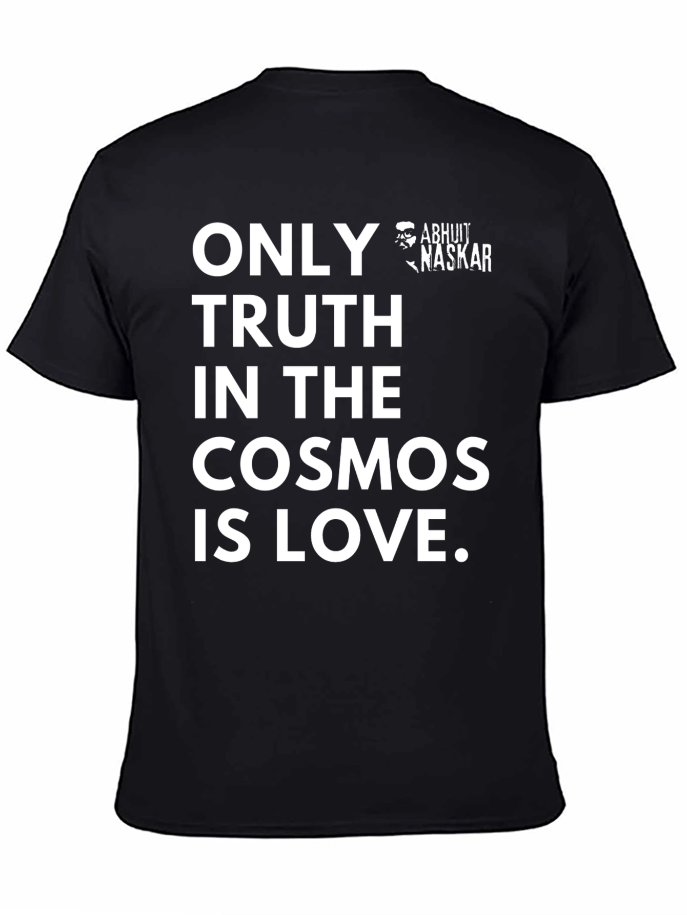 Only Truth in Cosmos Love Black T-Shirt