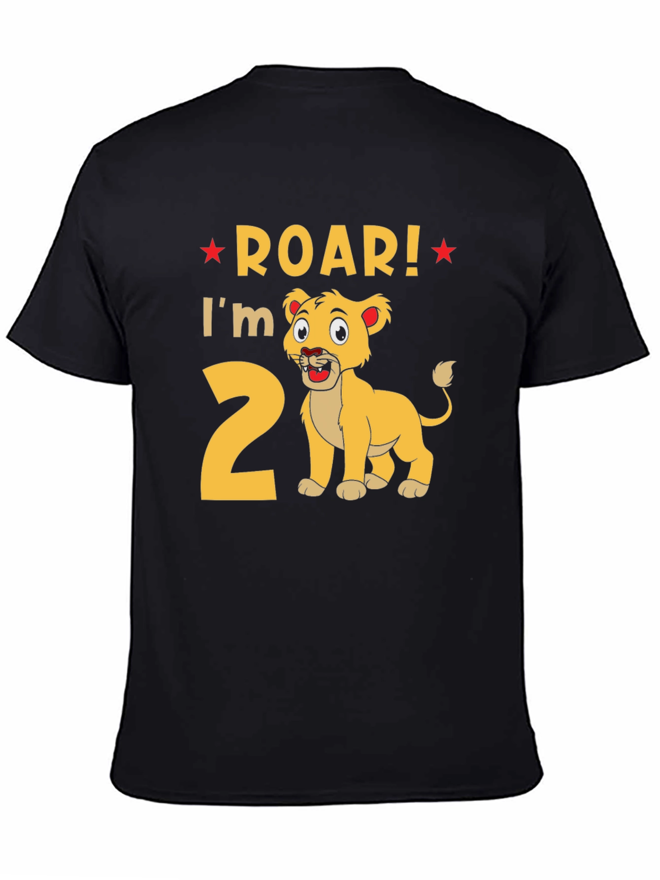 Roar! Im 2! Lion Graphic Tee 2nd Birthday Shirt