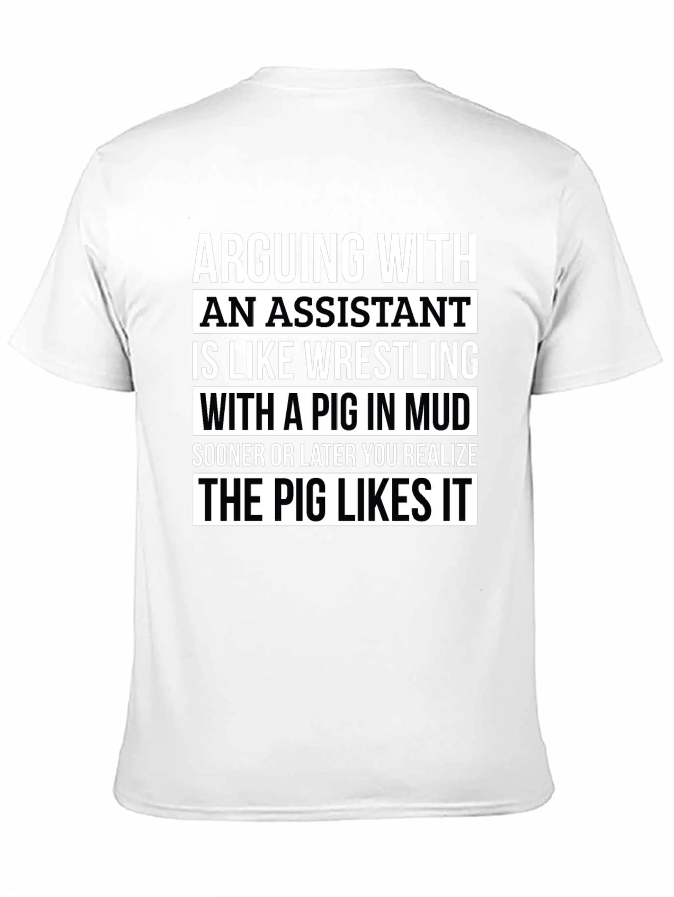 Funny Assistant Wrestling Pig T-Shirt
