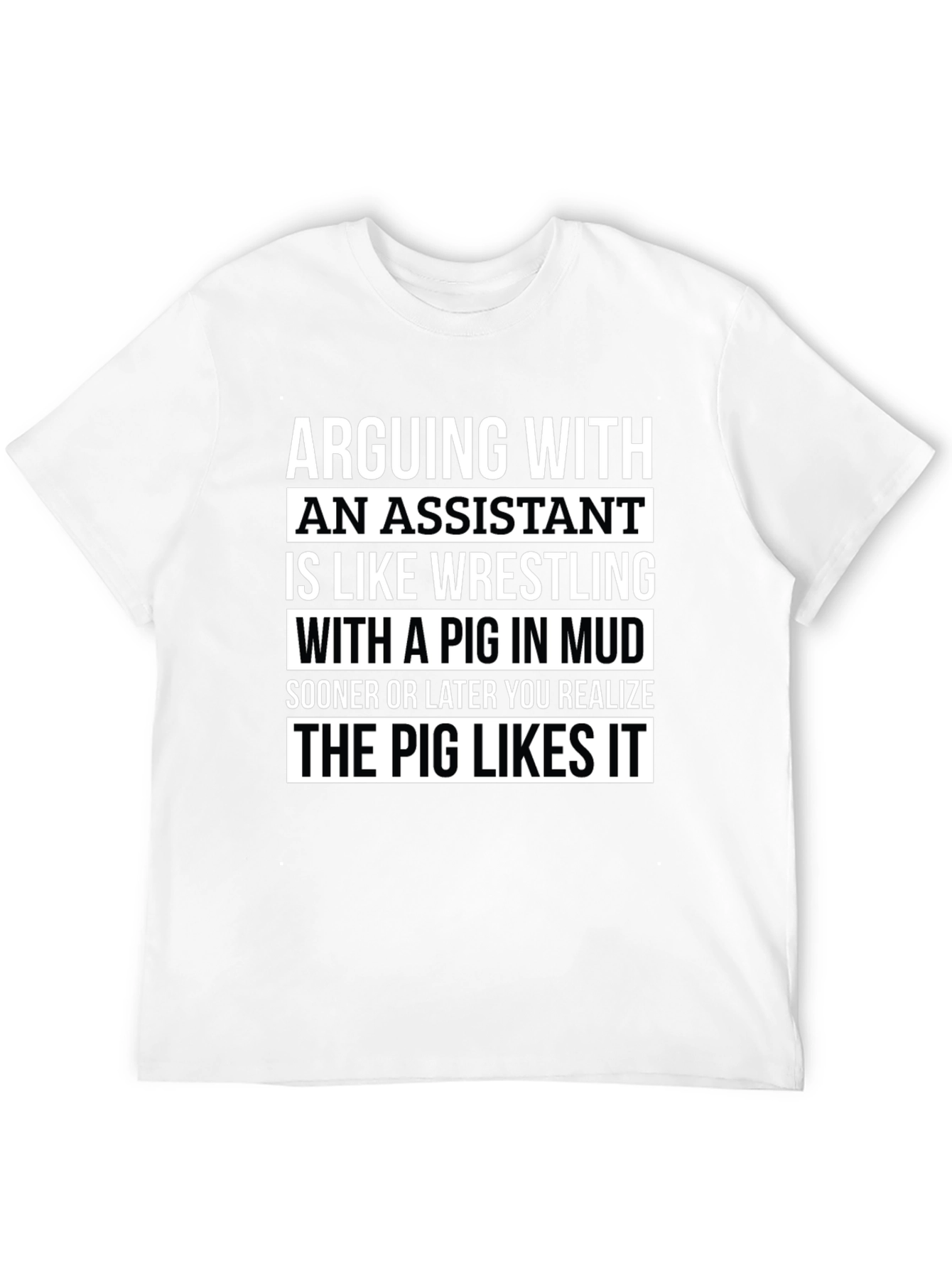Funny Assistant Wrestling Pig T-Shirt