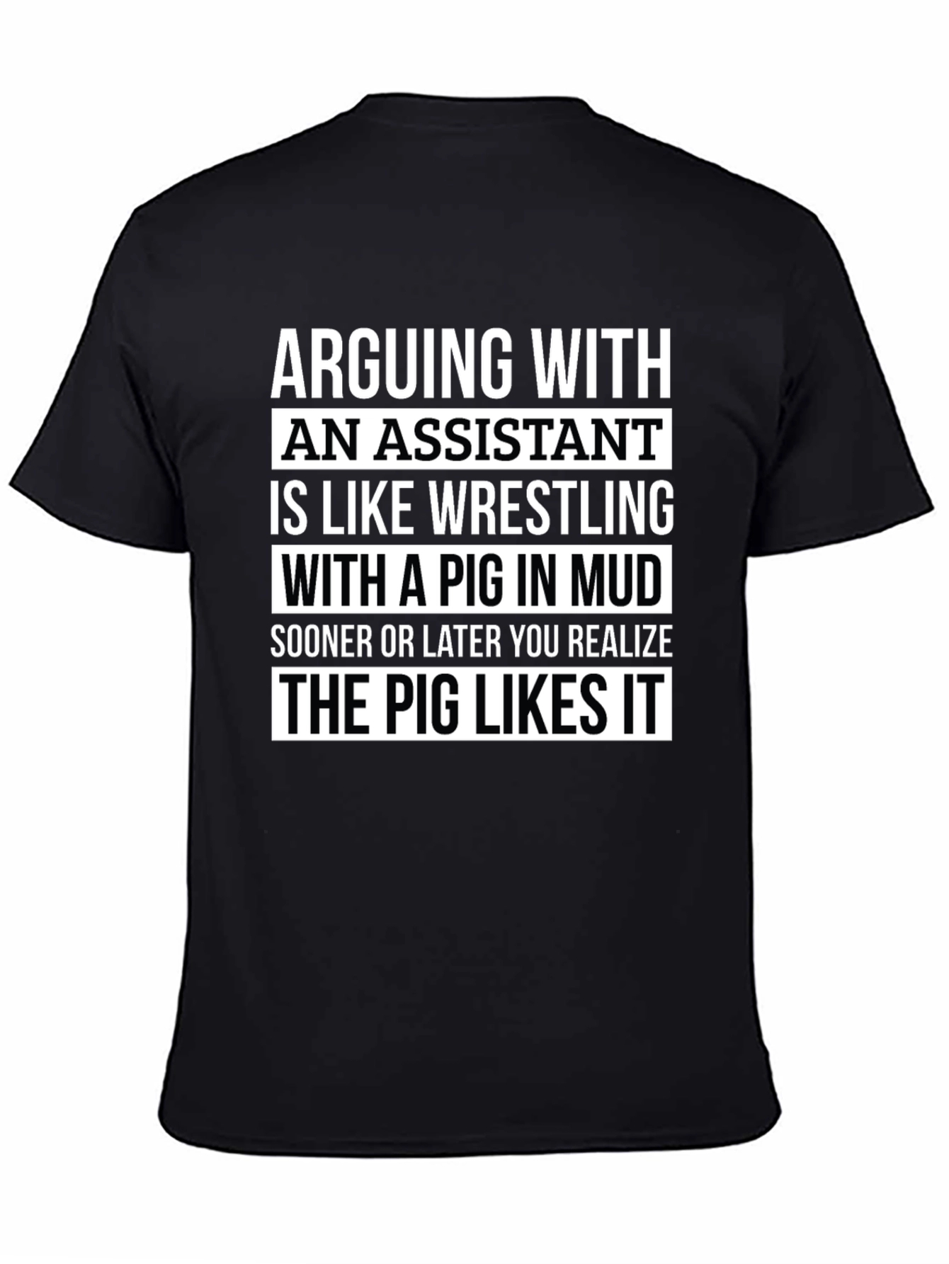 Funny Assistant Wrestling Pig T-Shirt