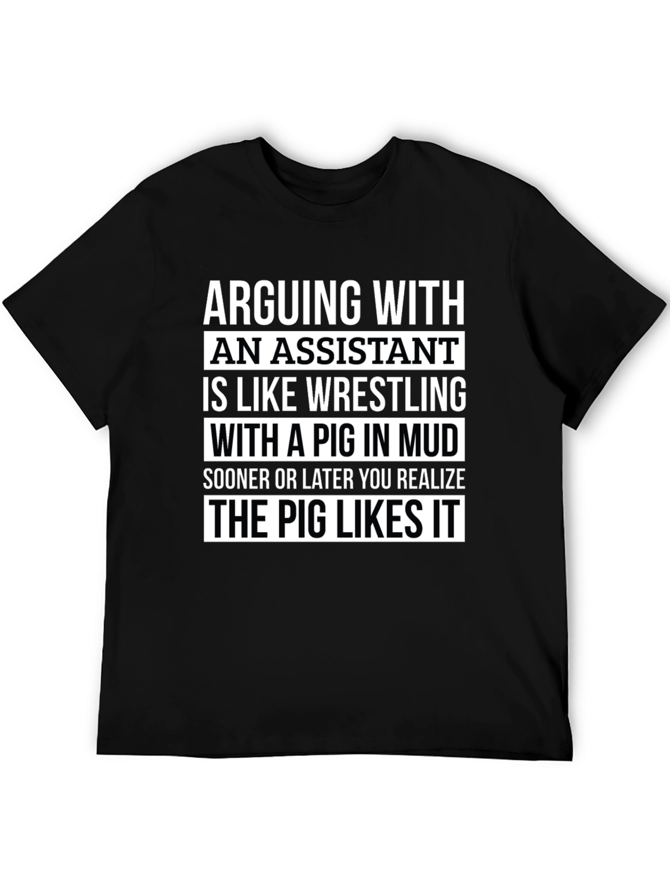Funny Assistant Wrestling Pig T-Shirt