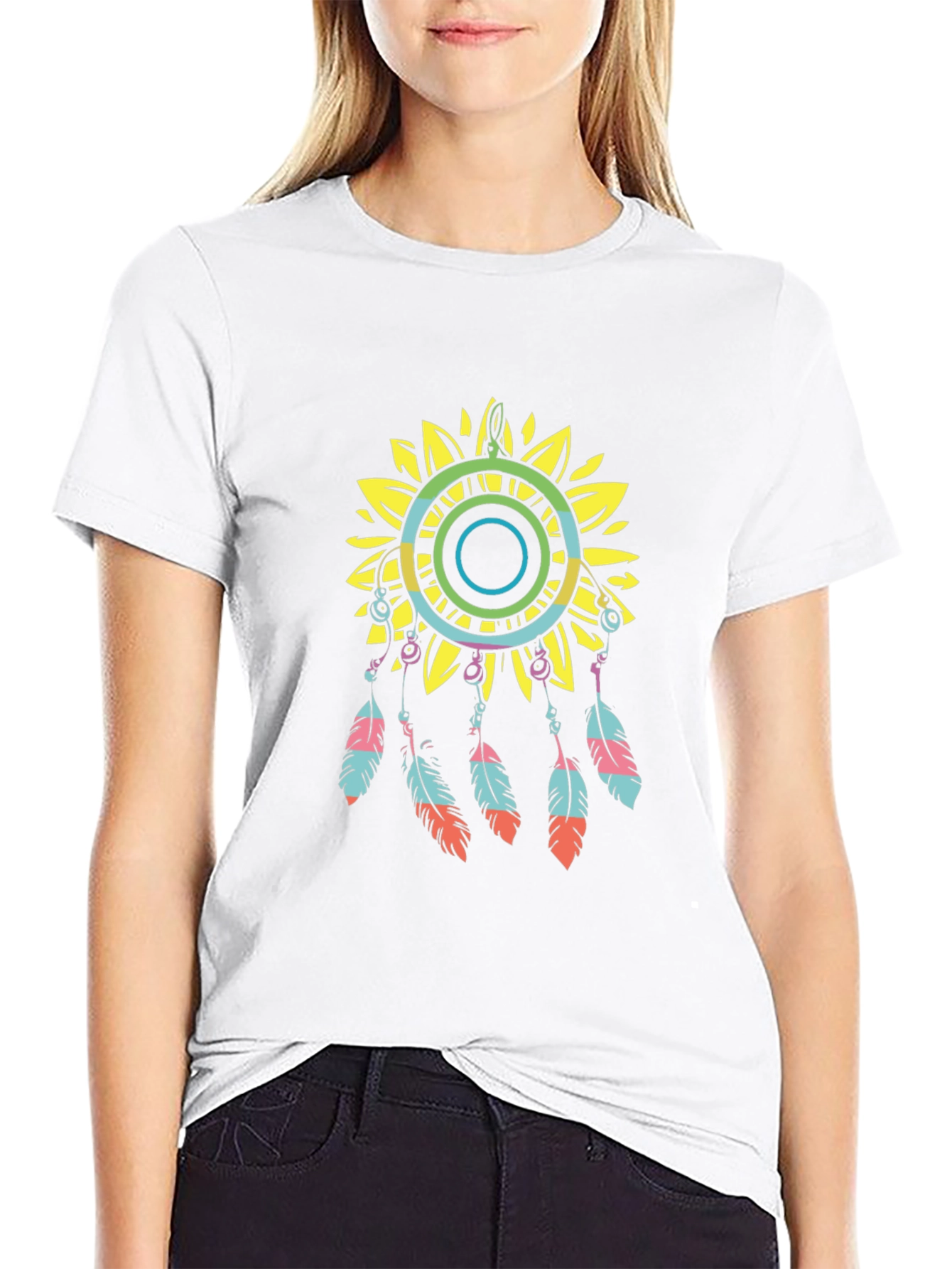 Sunflower Dreamcatcher Graphic Tee