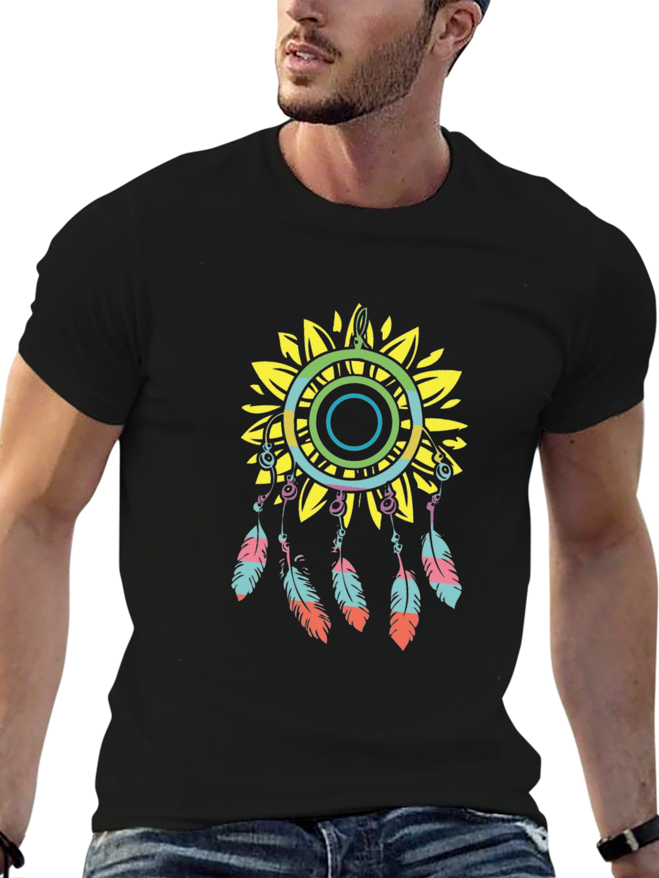 Sunflower Dreamcatcher Graphic Tee