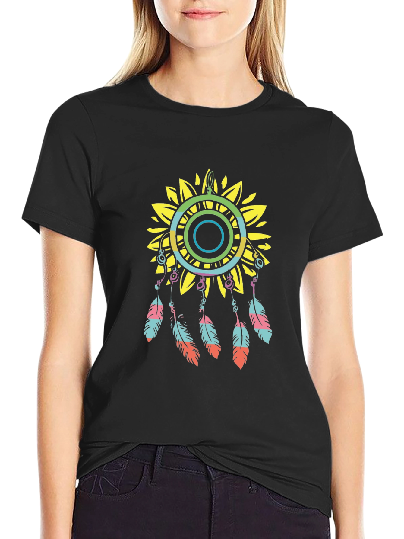 Sunflower Dreamcatcher Graphic Tee