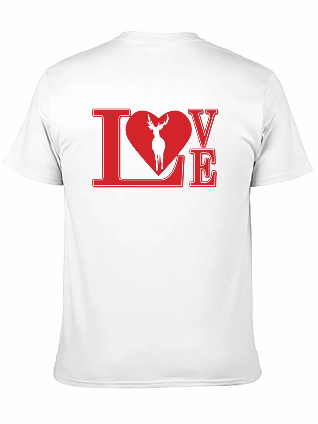 Love Deer Graphic Tee - Stylish Black Shirt