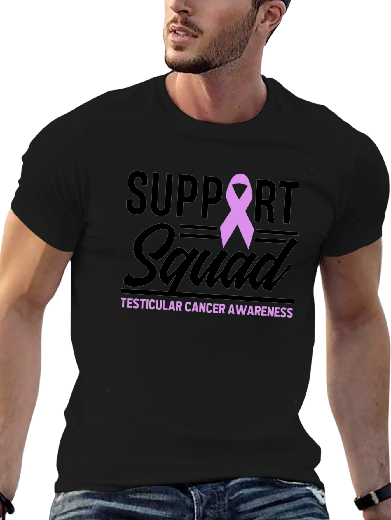 Support Squad T-Shirt: Testicular Cancer Awareness Tee