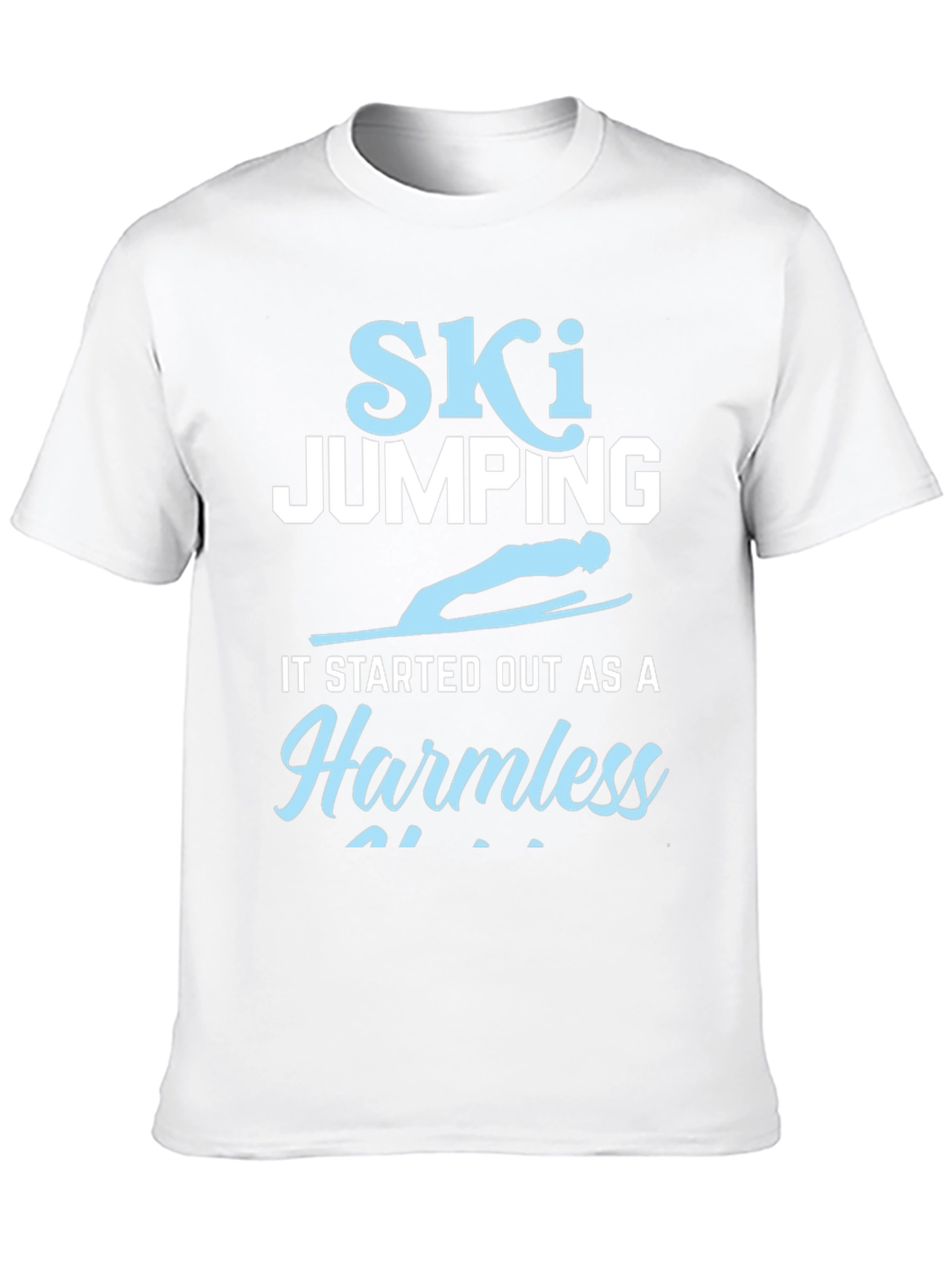 Ski Jumping Harmless T-Shirt - Funny Skiing Tee