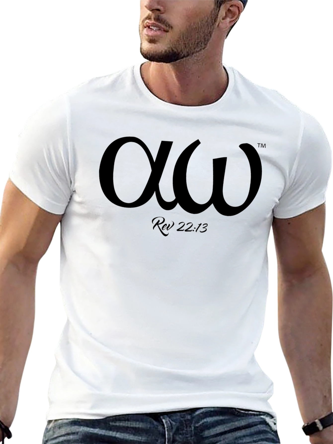 Alpha Omega Rev 22:13 T-Shirt - Christian Graphic Tee