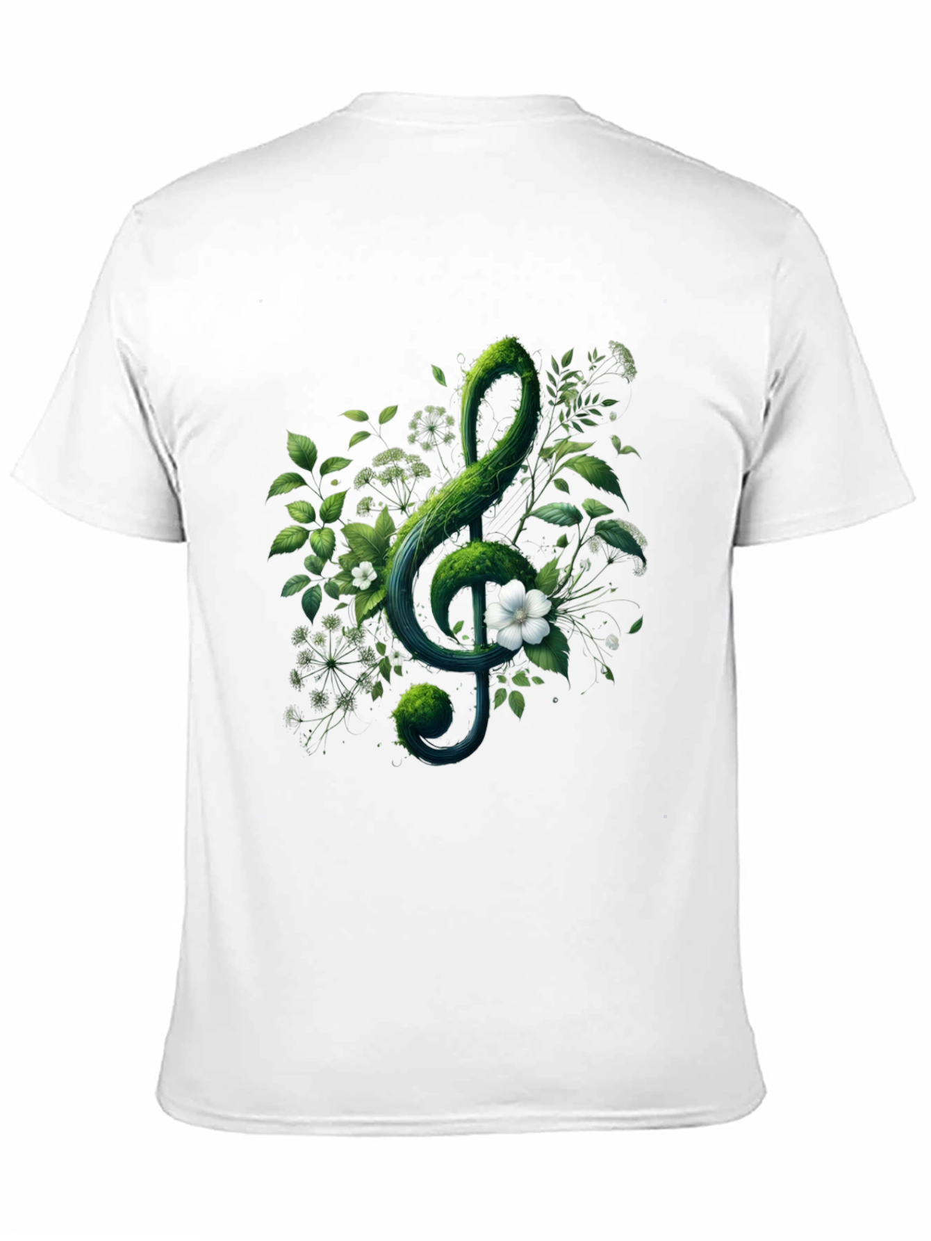 Nature Treble Clef Black T-Shirt